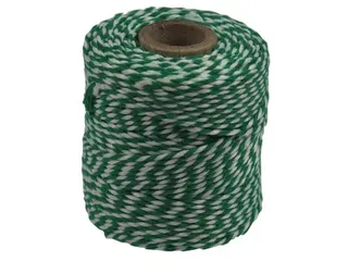Katoentouw, groen-wit, klos van 50 g, ongeveer 45 m - 1