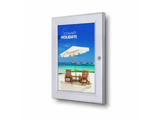 Posterhouder Vergrendelbaar Economy A4 Zilver - 1