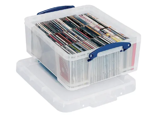 Opbergdoos 18 Liter Transparant Cd/dvd Groot