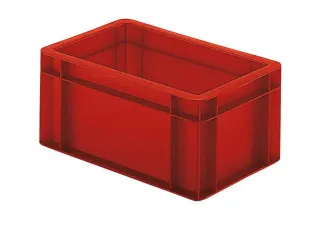Euronorm-stapelbak 5.5l 145x300x200mm Wanden/bodem Gesloten Rood - 1