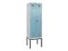 locker voor scheiding van kleding,HxBxD 2120x600x500mm,2vak