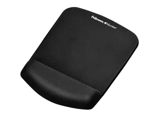 Muismat met polssteun Fellowes Plush Touch zwart - 1