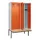 locker met bank,voor scheiding van kleding,HxBxD 2120x1200x815mm,4vak