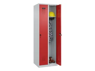 locker,HxBxD 1850x600x500mm,2vak,vak B 300mm,draaigrendel - 1