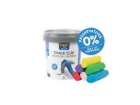 Stoepkrijtklei Creall emmer à 6 kleuren à 125 gram