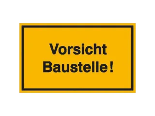 aanwijzingsbord,Pas op! Bouwplaats,aluminium gemerkt,gemoffeld - 1