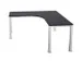 bureau à retour à hauteur réglable,HxlxP 720-840x1600x1600mm,CC-noi