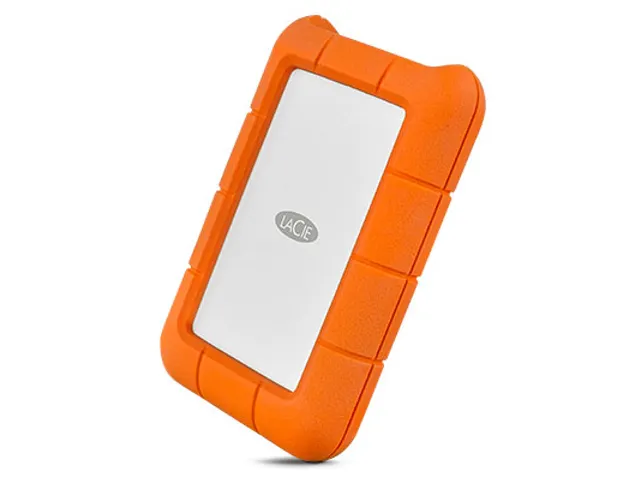 LaCie Rugged USB-C Externe harde schijf 4TB Oranje Zilver