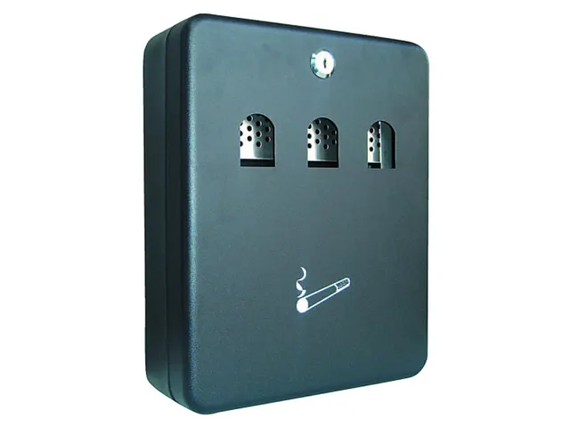 Wandasbak staal 24x30x9cm 3L met 2 sleutels