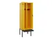 locker met bank,voor scheiding van kleding,HxBxD 2120x600x815mm,2vak