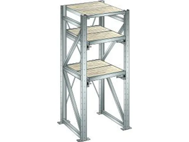 uittrekstelling voor zware lasten,HxBxD 2000x890x860mm,vaklast 1000kg