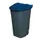 Afvalbak 100 Liter HxBxD 850x510x550mm Pp Romp Antraciet Deksel Blauw