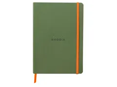 Notitieboek Rhodia A5 lijn 80 vel 90gr saliegroen