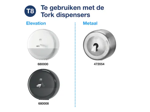 Tork Smartone 472242 Toiletpapier 2-laags T8 1150 vel Wit