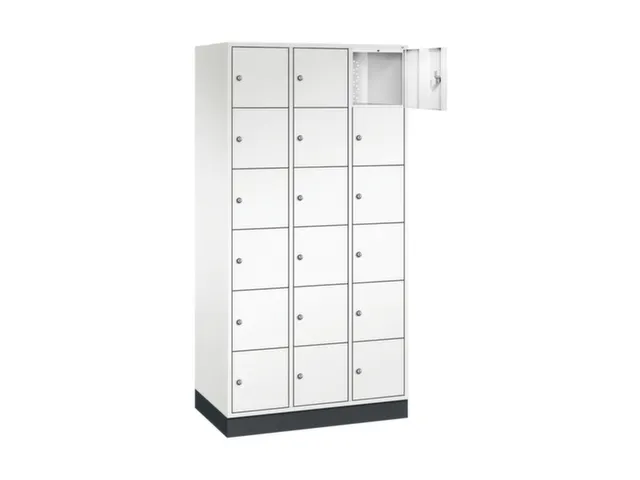 lockerkast,HxBxD 1950x920x500mm,3x6vakken,cil.-slot,sokkel