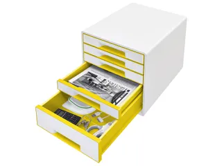 Ladenblok Leitz WOW Cube 5 laden wit/geel - 2