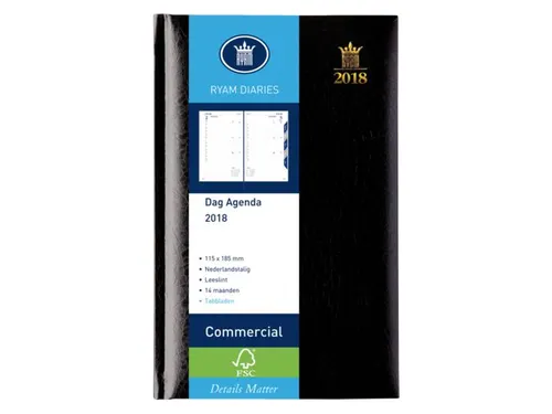 Agenda 2027 Ryam Commercial Mundior 1dag/1pagina zwart