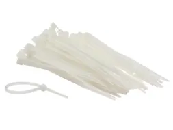 SET Met Nylon Kabelbinders - 2.5x100mm - WIT (100 ST.)