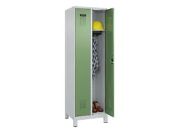 locker,HxBxD 1950x600x500mm,2vak,vak B 300mm,cil.-slot,voeten