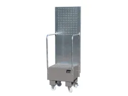 verrijdbare opvangbak,v. 1x60l vat,opvangvol. 60l,HxBxD 1775x590x570mm