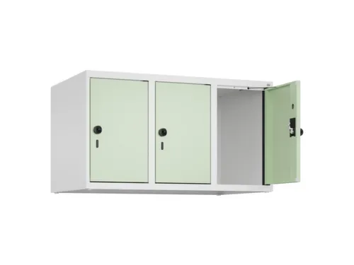 opzetkast,v. locker,3vak.,vak B 300mm,HxBxD 500x900x500mm,draaigrendel