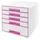 Ladenblok Leitz WOW Cube 5 laden wit/roze