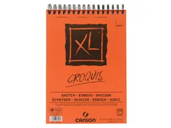 Schetspapier Canson XL Sketch 120vel 90gr A4 ivoorwit