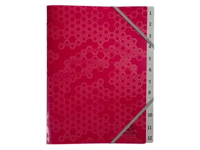 Trieur polypropylène recyclé 12 compartiments Maïa - Couleurs assor