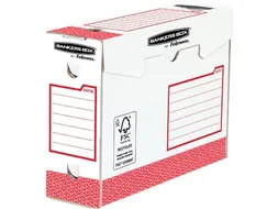 Bankers Box Basic Archiefdoos Heavy Duty, Ft 9,5 X 24,5 X 33 Cm, Rood