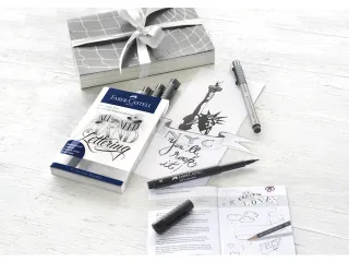 Tekenstift Faber-Castell Pitt Artist Pen handlettering 8-delig basiset - 5