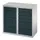 ladekast HxBxD 900x1000x500mm 12laden RAL7035 front RAL7016