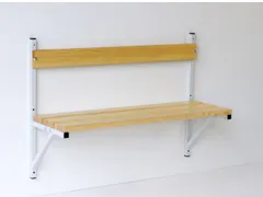 wandbank,HxLxD 710x1015x360mm,hout,frame staal RAL7035