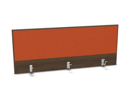 opzetpaneel bureau aanbouw achter NV bruin hickory oranje 1400mm