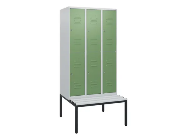 Dubbeldekse dekenkist,HxBxD 1950x900x815mm,3x2vak.,vak B 300mm