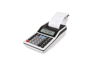 Calculator Rebell-PDC10-WB wit-zwart print - 2