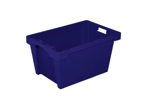 Euronorm Draaistapelbak 300x600x400mm Blauw 50l