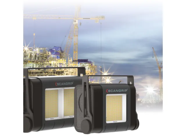 bouwlamp,864 SMD-led,20000-80000lumen,draaggreep,straalhoek 120 °