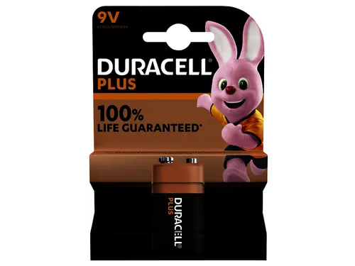 Batterij Duracell Plus 1x 9Volt