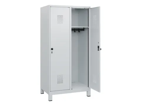schoollocker,HxBxD 1630x800x500mm,2vak,vak B 400mm,draaigrendel,voeten