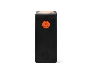 Afvalbak 90 liter EarthBin zwart oranje - 2