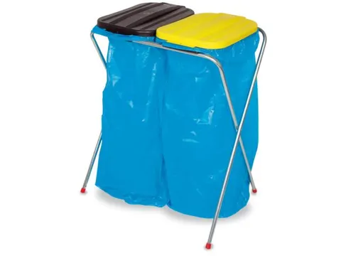 Lichte Afvalverzamelaar 2x70/120 liter 810x660x410mm Deksel