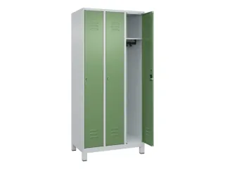 locker,HxBxD 1950x900x500mm,3vak,vak B 300mm,cil.-slot,voeten - 2