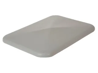 oplegdeksel,PE,v. Rechthoekige bak inhoud 340l,BxD 991x686mm,grijs - 1