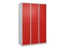 locker voor scheiding van kleding,HxBxD 1850x1200x500mm,3vak