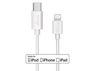MediaRange Apple Lightning naar USB C kabel 1 m Wit - 3