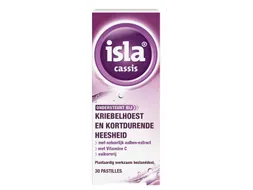 Isla Cassis keelpastilles 30 stuks Suikervrij