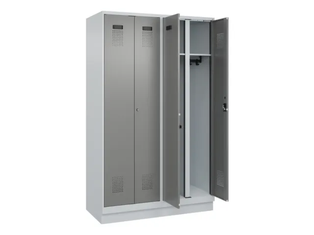 locker voor scheiding van kleding,HxBxD 1950x1200x500mm,4vak