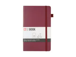 Notitieboek Sakura large 130x210mm lijn hard cover moerbei