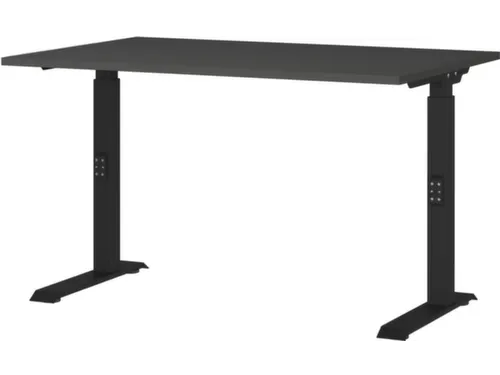 In hoogte verstelbaar bureau,HxBxD 680-910x1200x800mm,blad grafiet