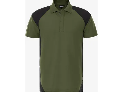 Polo Fristads 7047 GPM, vert kaki/noir, taille XS, la piece